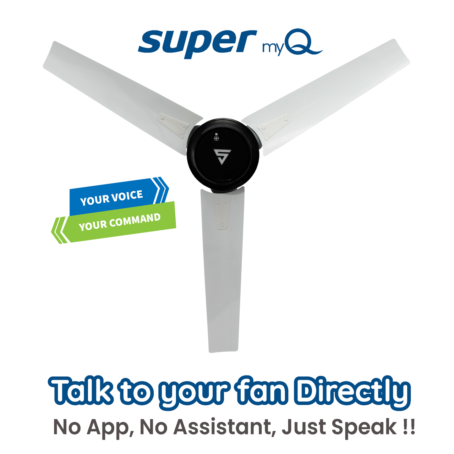Super myQ Direct Voice Command BLDC Ceiling Fan - Superfan