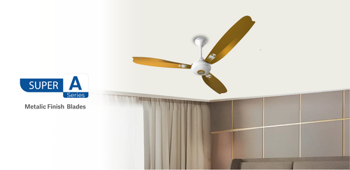 Superfan Super A1 BLDC Ceiling Fan Metallic Gold 48 inch(1200mm), energy saving fan modern home bedroom.