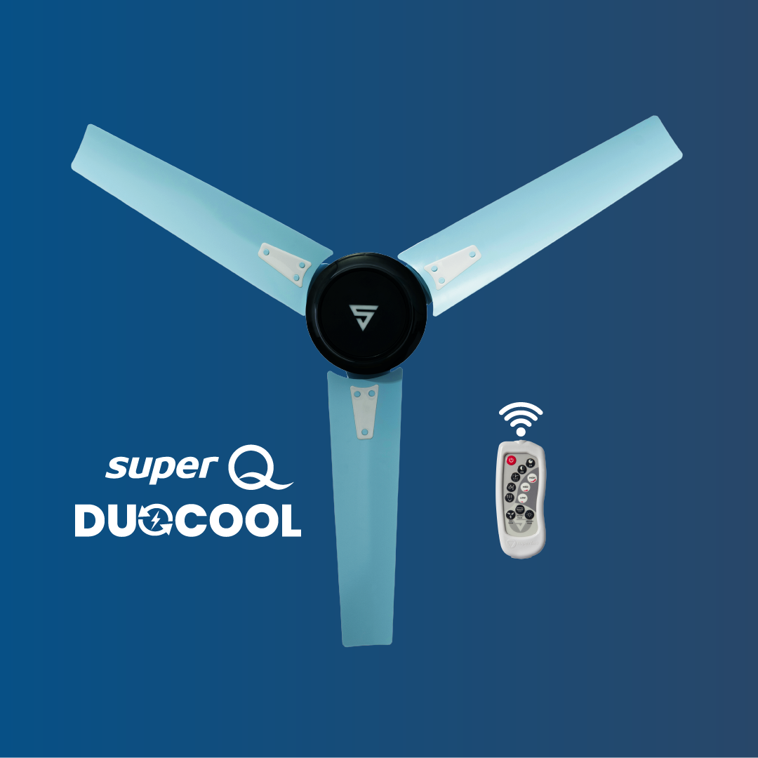 Super Q Duocool Combo IOT BLDC Ceiling Fan -48 Inches- Works with Alexa and Google Assistant