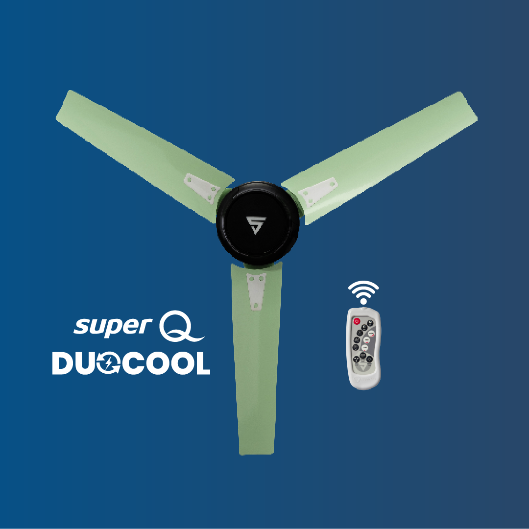 Super Q Duocool Combo IOT BLDC Ceiling Fan -48 Inches- Works with Alexa and Google Assistant