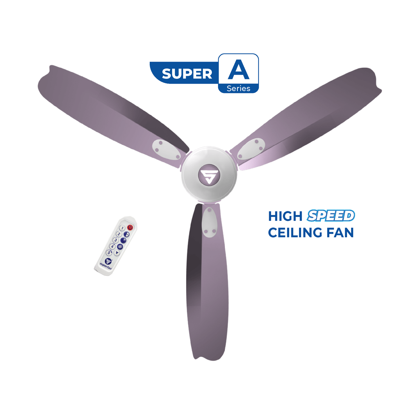 Super A1 BLDC Ceiling Fan - 48inches - High Speed fan with Metallic Finished Blades