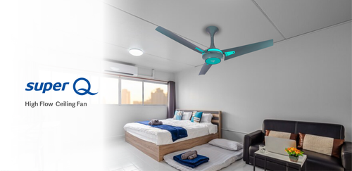 Superfan Super Q BLDC Ceiling Fan Electro Radiance 48 inch(1200mm), energy saving fan modern home bedroom.