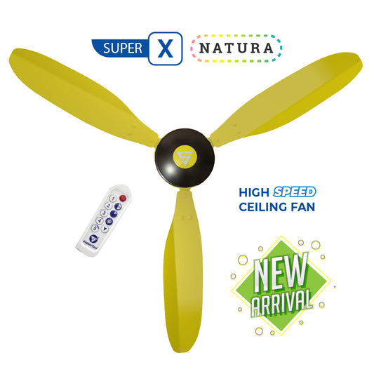 Superfan Super X1 Natura BLDC Ceiling Fan-1200mm-48 inches-385 High RPM-High Speed Fan
