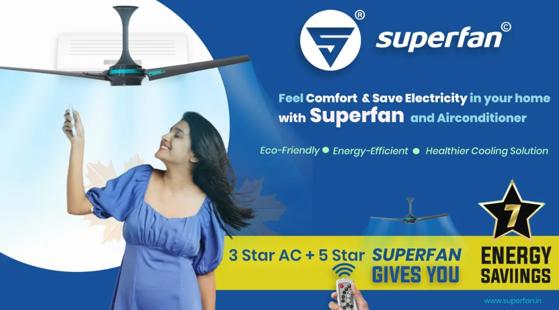 Super Q, eco-friendly, 7 star energy saving fan, bill savings, Superfan India’s first BLDC ceiling fan