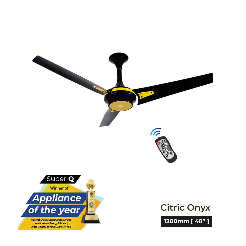 Superfan-Super Q BLDC ceiling fan with 69% power savings, reverse mode-48 inches-High Flow Fan-Most Efficient BLDC fan