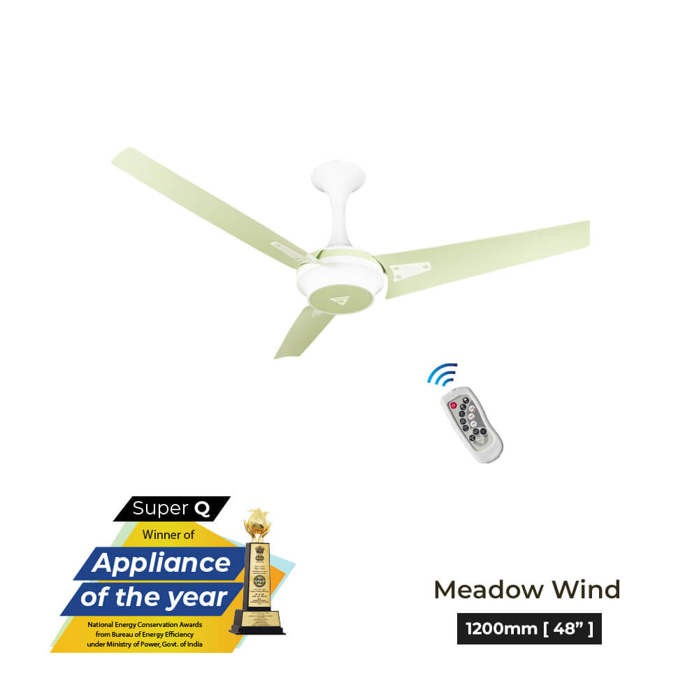 Superfan-Super Q BLDC ceiling fan with 69% power savings, reverse mode-48 inches-High Flow Fan-Most Efficient BLDC fan