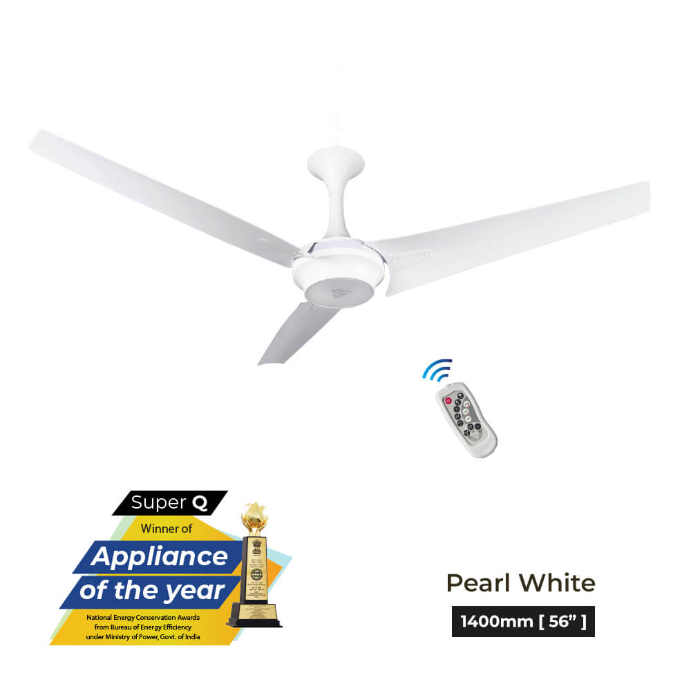 Superfan-Super Q BLDC ceiling fan with 69% power savings, reverse mode-56 inches-High Flow Fan-Most Efficient BLDC fan