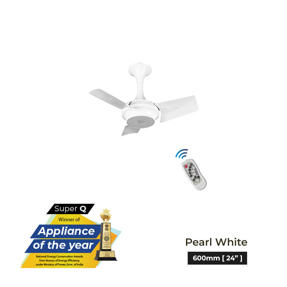 Superfan-Super Q BLDC ceiling fan with 69% power savings, reverse mode-24 inches-High Flow Fan-Most Efficient BLDC fan
