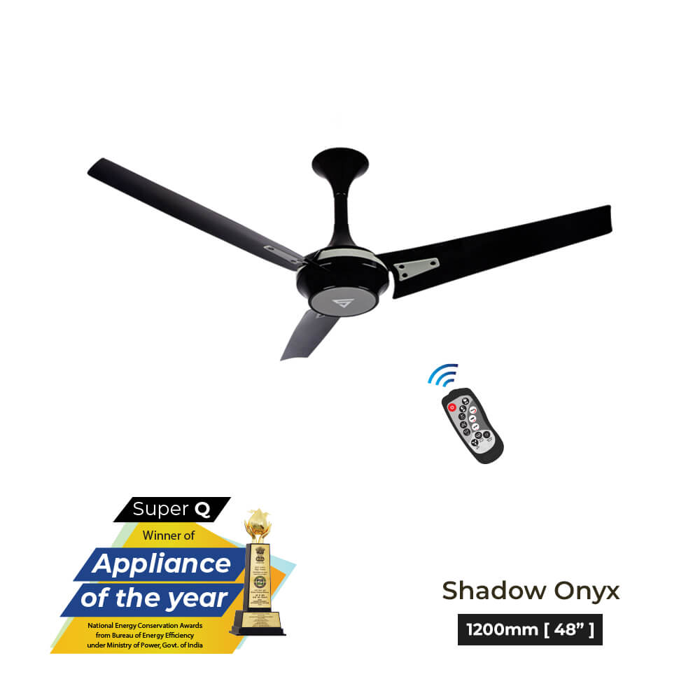 Superfan-Super Q BLDC ceiling fan with 69% power savings, reverse mode-48 inches-High Flow Fan-Most Efficient BLDC fan