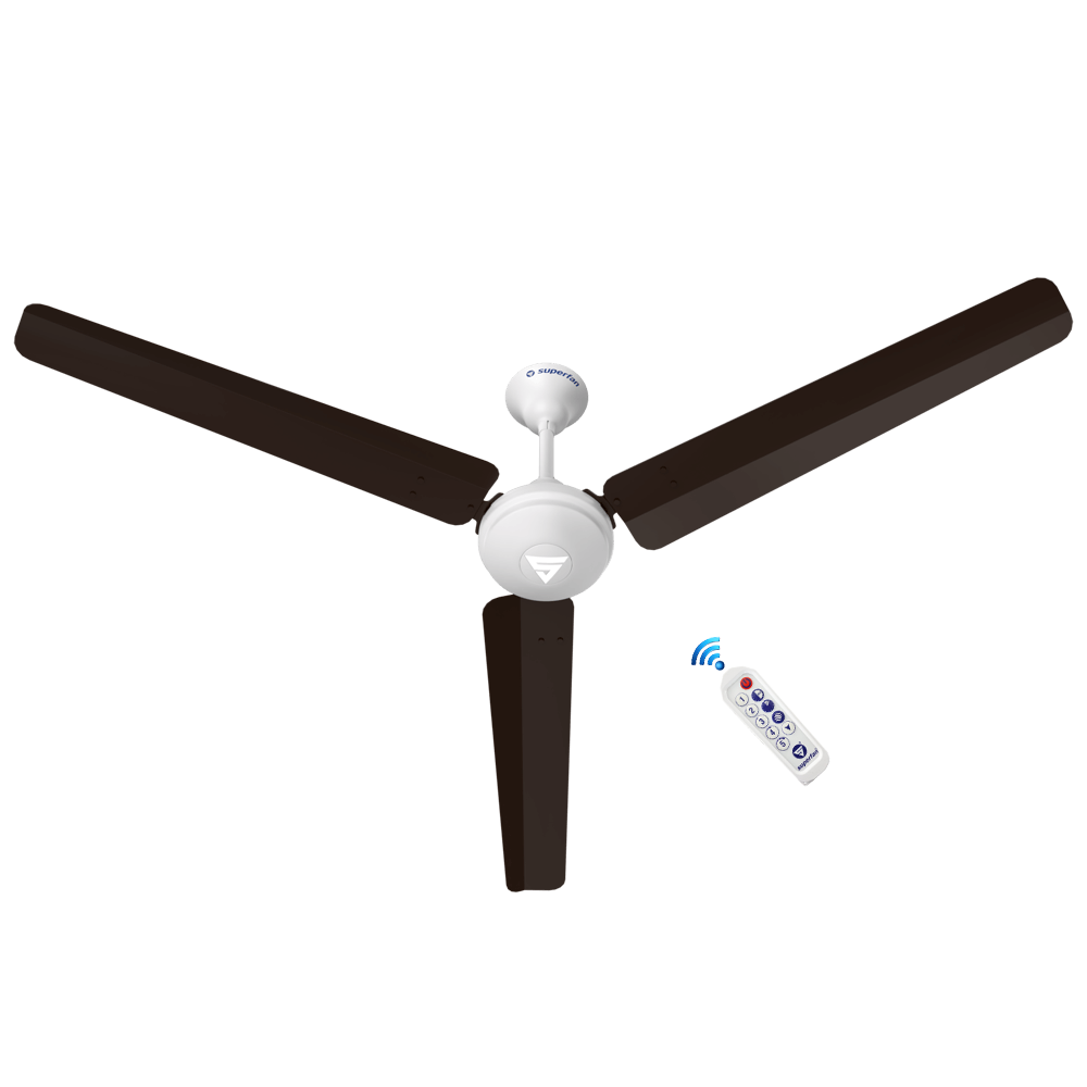 Super V1 BLDC Ceiling Fan - 56 Inches - High Speed Fan With Long Blades and Multi-color Opions