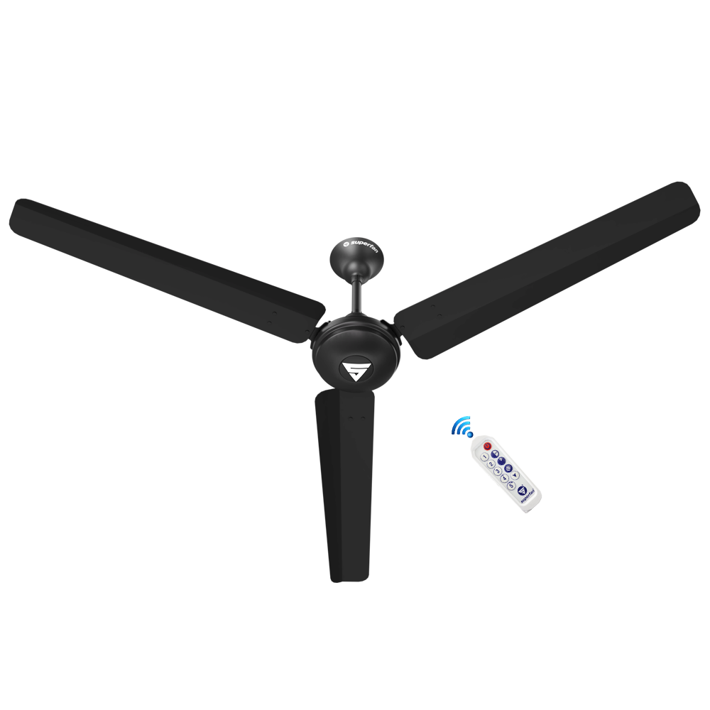 Super V1 BLDC Ceiling Fan - 56 Inches - High Speed Fan With Long Blades and Multi-color Opions