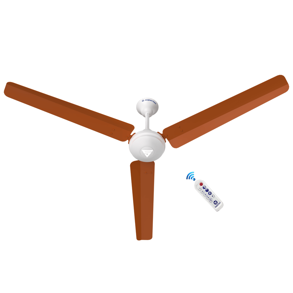 Super V1 BLDC Ceiling Fan - 56 Inches - High Speed Fan With Long Blades and Multi-color Opions