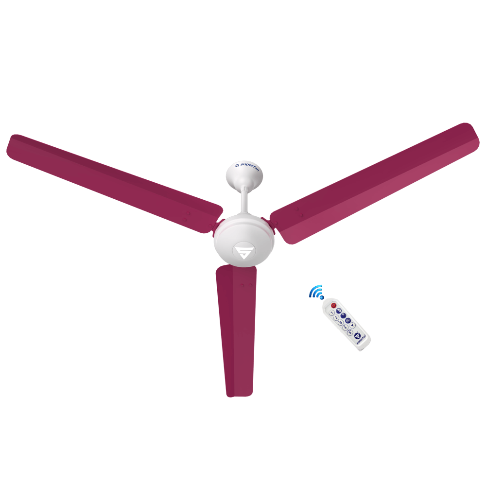 Super V1 BLDC Ceiling Fan - 56 Inches - High Speed Fan With Long Blades and Multi-color Opions