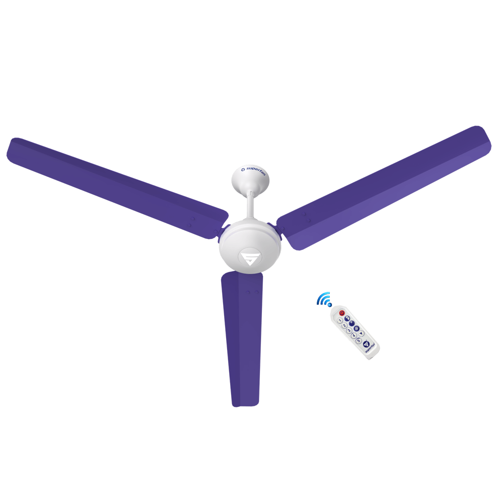 Super V1 BLDC Ceiling Fan - 56 Inches - High Speed Fan With Long Blades and Multi-color Opions