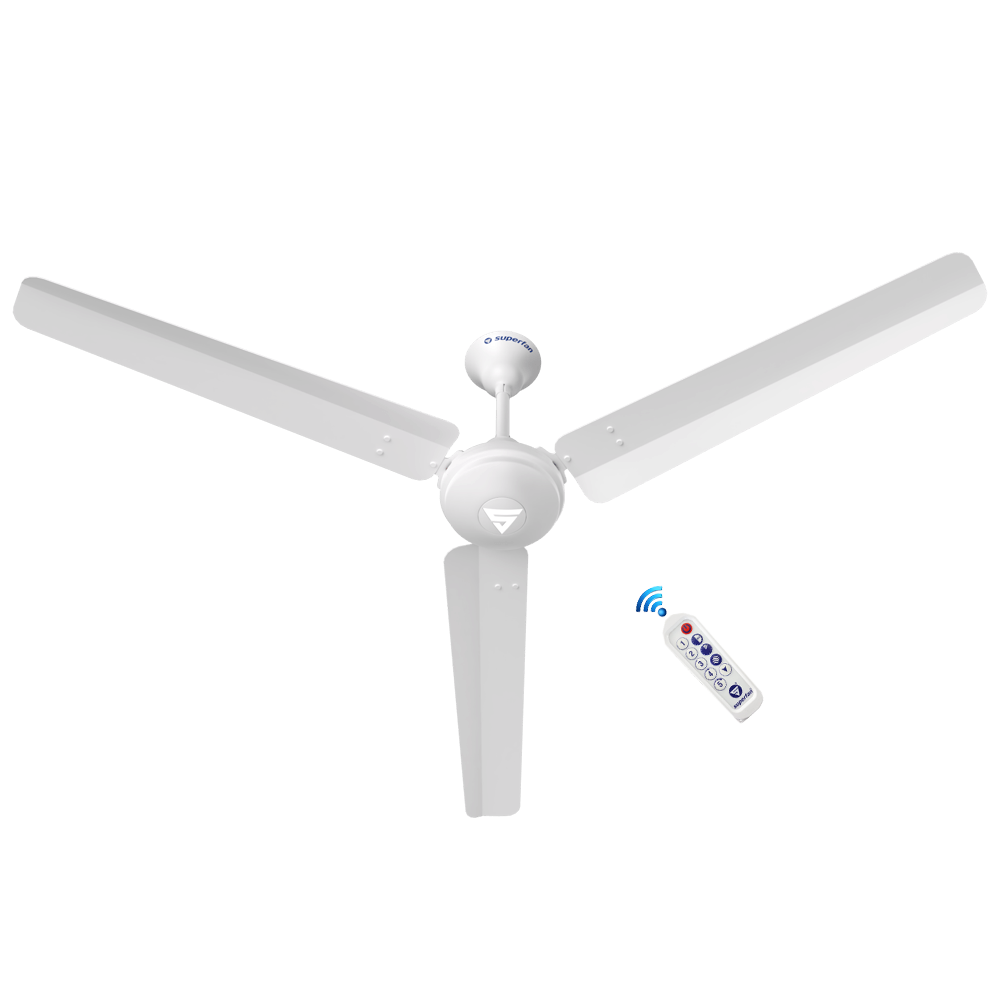 Super V1 BLDC Ceiling Fan - 56 Inches - High Speed Fan With Long Blades and Multi-color Opions