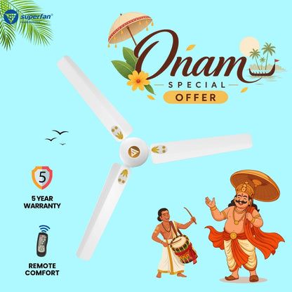 Superfan V1 White – Onam Breeze Edition