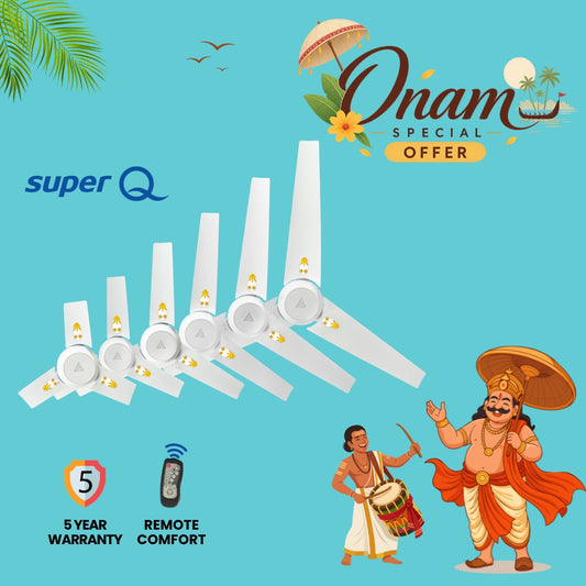 Superfan Q Pearl White – Onam Pearl Edition