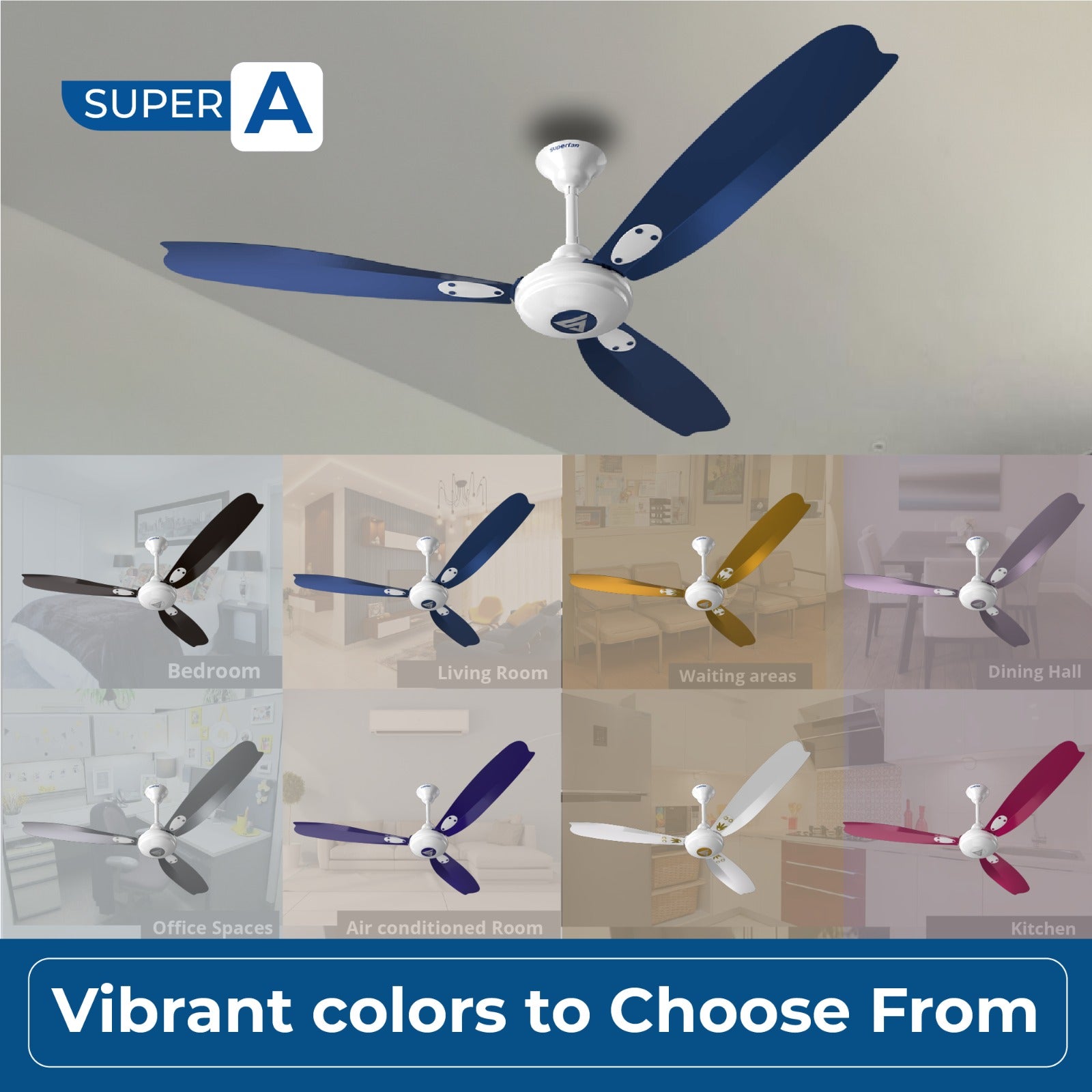 Super A1 BLDC Ceiling Fan Premium Metallic Finish & Design - product feature