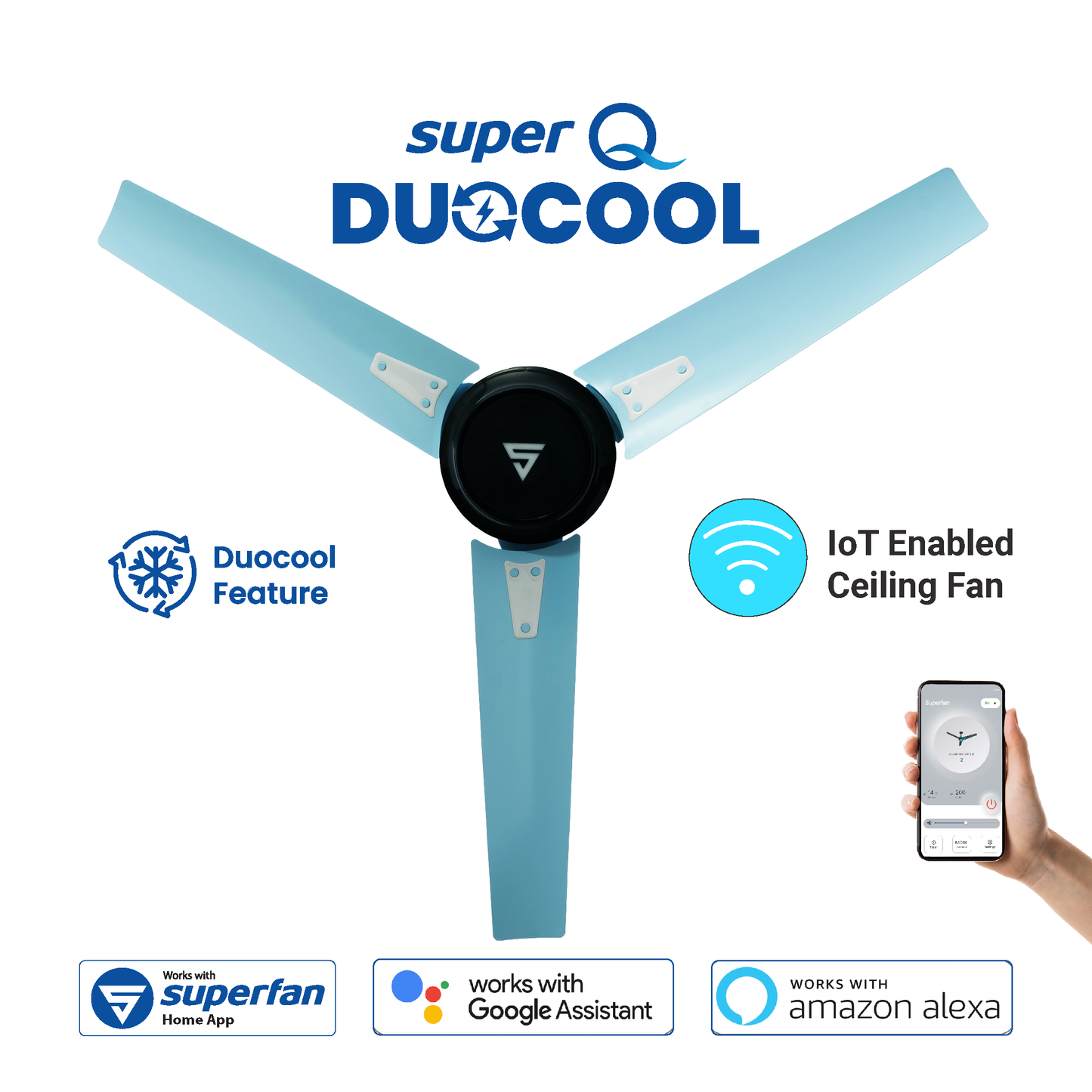 Super Q Duocool IOT BLDC Ceiling Fan