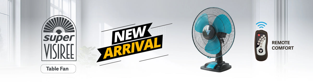 Super Visiree BLDC Table Fan with Remote | 5-Year Warranty | Superfan