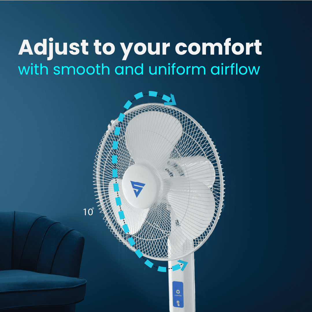 Super Visiree P6 BLDC Pedestal Fan with Remote | 5-Year Warranty