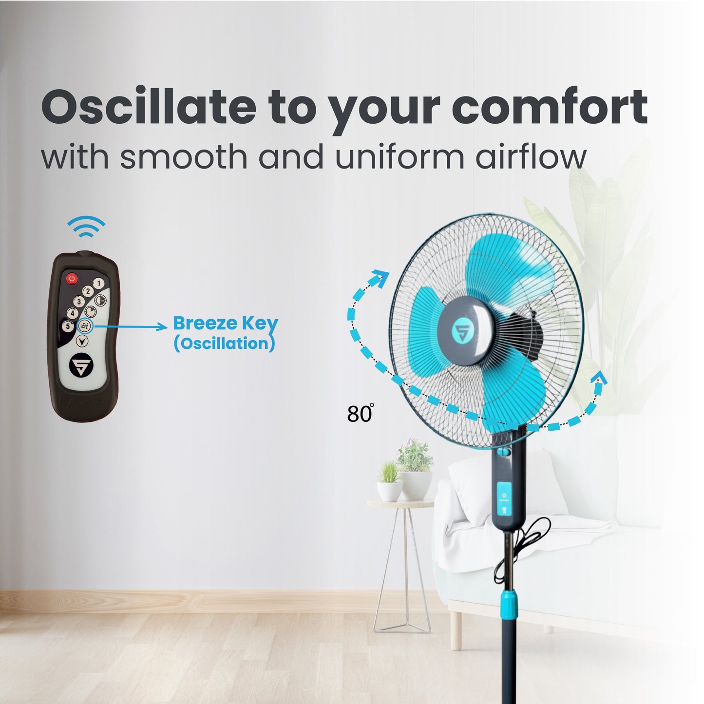 Super Q & Super Visiree P6 BLDC Pedestal Fan