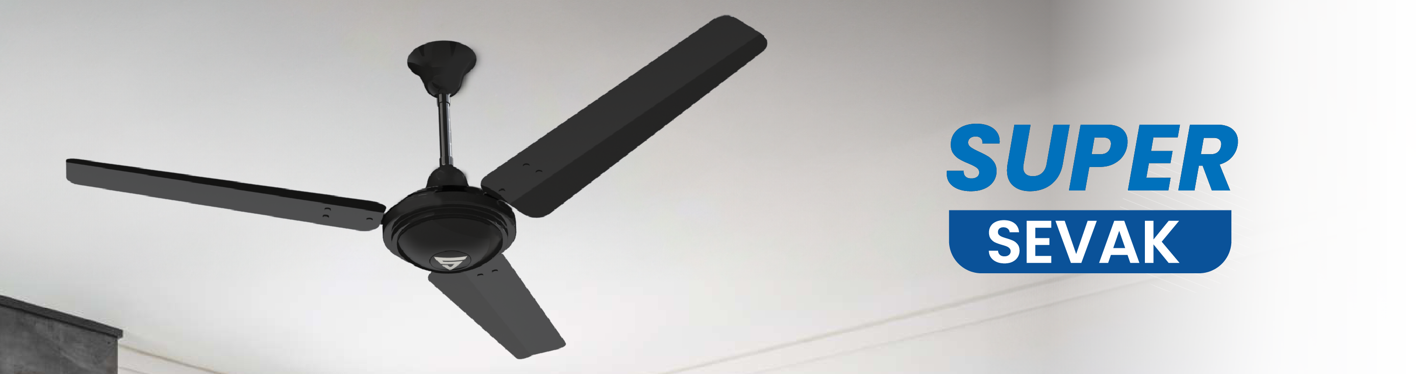 Energy saving BLDC ceiling fan with remote control and 5 year warranty Superfan Sevak model